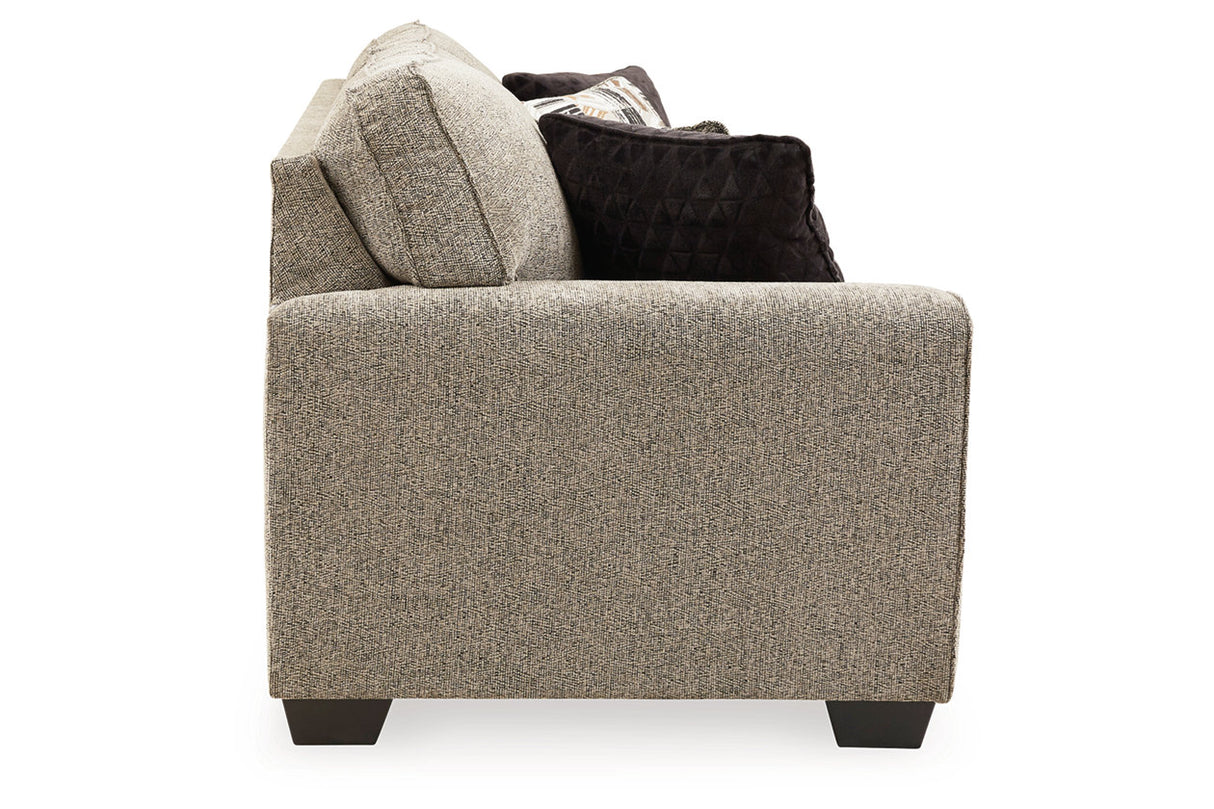 McCluer Mocha Sofa, Loveseat, Chair and Ottoman -  Ashley - Luna Furniture