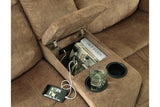 Huddle-Up Nutmeg Reclining Sofa and Loveseat -  Ashley - Luna Furniture