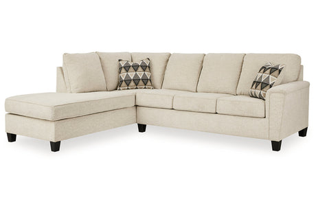 Abinger Natural 2-Piece Sectional with Chaise -  Ashley - Luna Furniture