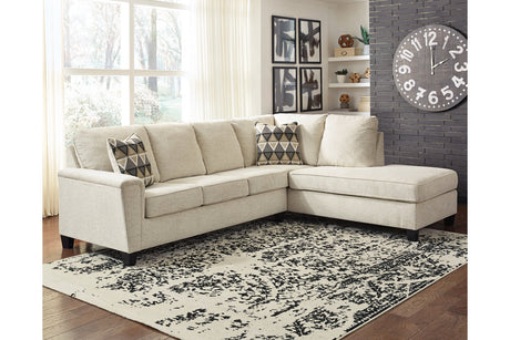 Abinger Natural 2-Piece Sectional with Chaise -  Ashley - Luna Furniture