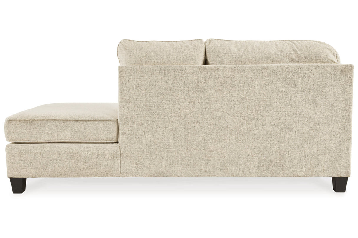 Abinger Natural 2-Piece Sectional with Chaise -  Ashley - Luna Furniture