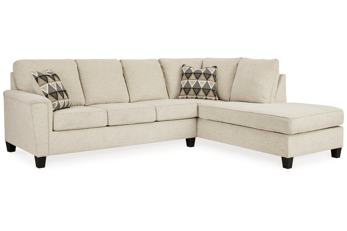 Abinger Natural 2-Piece Sectional with Chaise -  Ashley - Luna Furniture