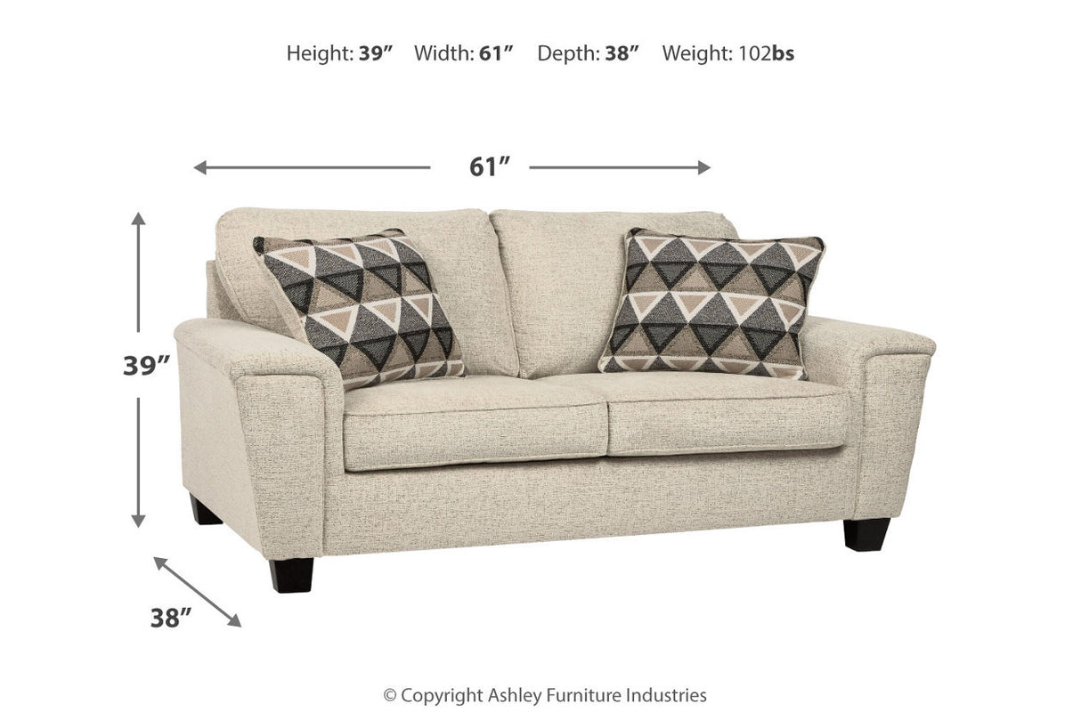 Abinger Natural Queen Sofa Sleeper and Loveseat -  Ashley - Luna Furniture