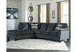 Abinger Smoke 2-Piece Sleeper Sectional with Chaise -  Ashley - Luna Furniture