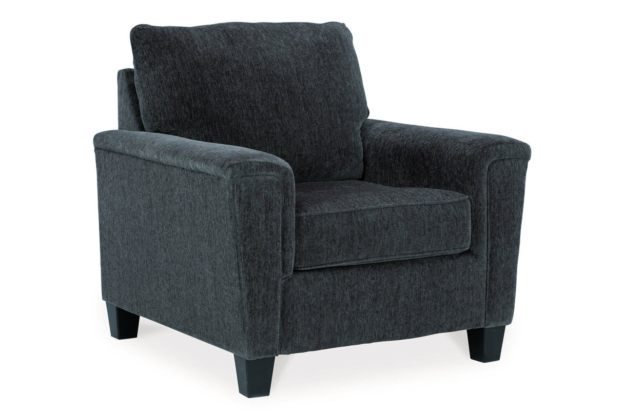 Abinger Smoke Chair and Ottoman -  Ashley - Luna Furniture