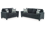 Abinger Smoke Sofa and Loveseat -  Ashley - Luna Furniture