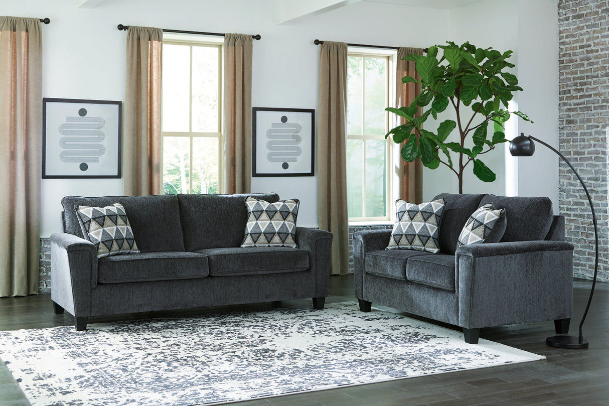 Abinger Smoke Sofa and Loveseat -  Ashley - Luna Furniture