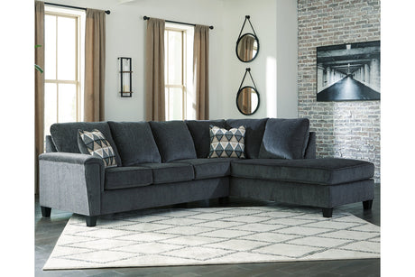 Abinger Smoke 2-Piece Sectional with Chaise -  Ashley - Luna Furniture