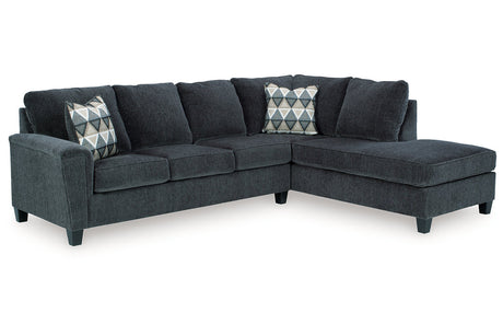 Abinger Smoke 2-Piece Sectional with Chaise -  Ashley - Luna Furniture