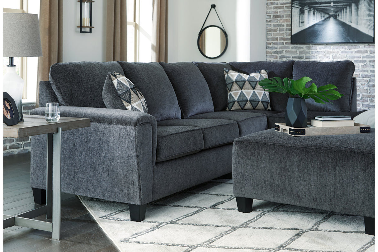 Abinger Smoke 2-Piece Sectional with Chaise -  Ashley - Luna Furniture