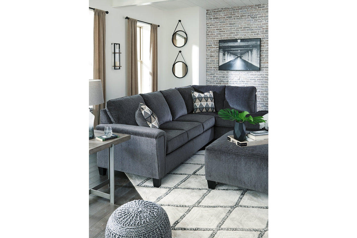 Abinger Smoke 2-Piece Sectional with Chaise -  Ashley - Luna Furniture