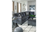 Abinger Smoke 2-Piece Sectional with Chaise -  Ashley - Luna Furniture