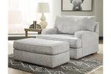 Mercado Pewter Sofa, Oversized Chair and Ottoman -  Ashley - Luna Furniture
