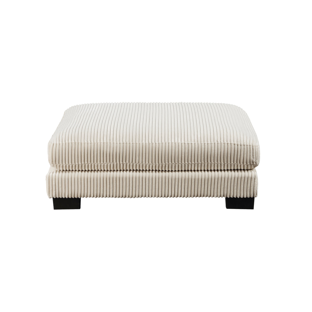 Traverse Beige Corduroy Ottoman -  Homelegance - Luna Furniture