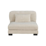 Traverse Beige Corduroy Armless Chair -  Homelegance - Luna Furniture