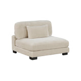 Traverse Beige Corduroy Armless Chair -  Homelegance - Luna Furniture