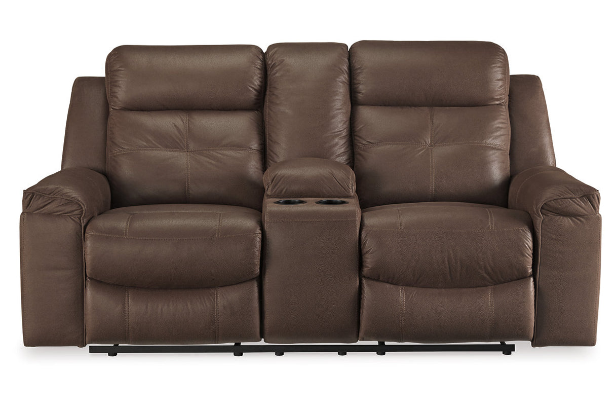 Jesolo Coffee Reclining Sofa and Loveseat with Recliner -  Ashley - Luna Furniture