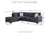 Altari Slate 2-Piece Sectional with Chaise -  Ashley - Luna Furniture