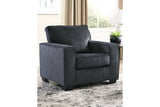 Altari Slate Chair and Ottoman -  Ashley - Luna Furniture