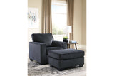 Altari Slate Chair and Ottoman -  Ashley - Luna Furniture