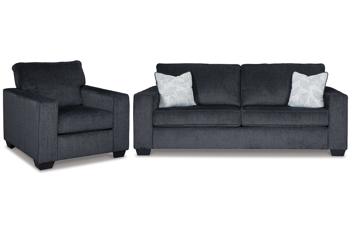 Altari Slate Sofa Sleeper with Chair -  Ashley - Luna Furniture