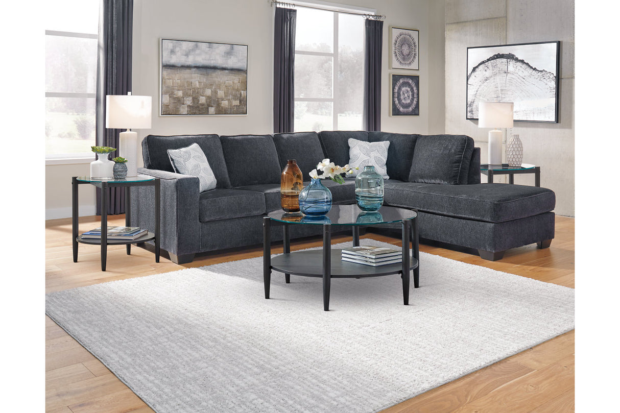 Altari Slate 2-Piece Sectional with Chaise -  Ashley - Luna Furniture