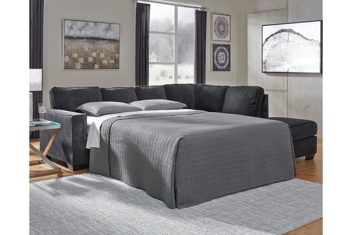 Altari Slate 2-Piece Sleeper Sectional with Chaise -  Ashley - Luna Furniture