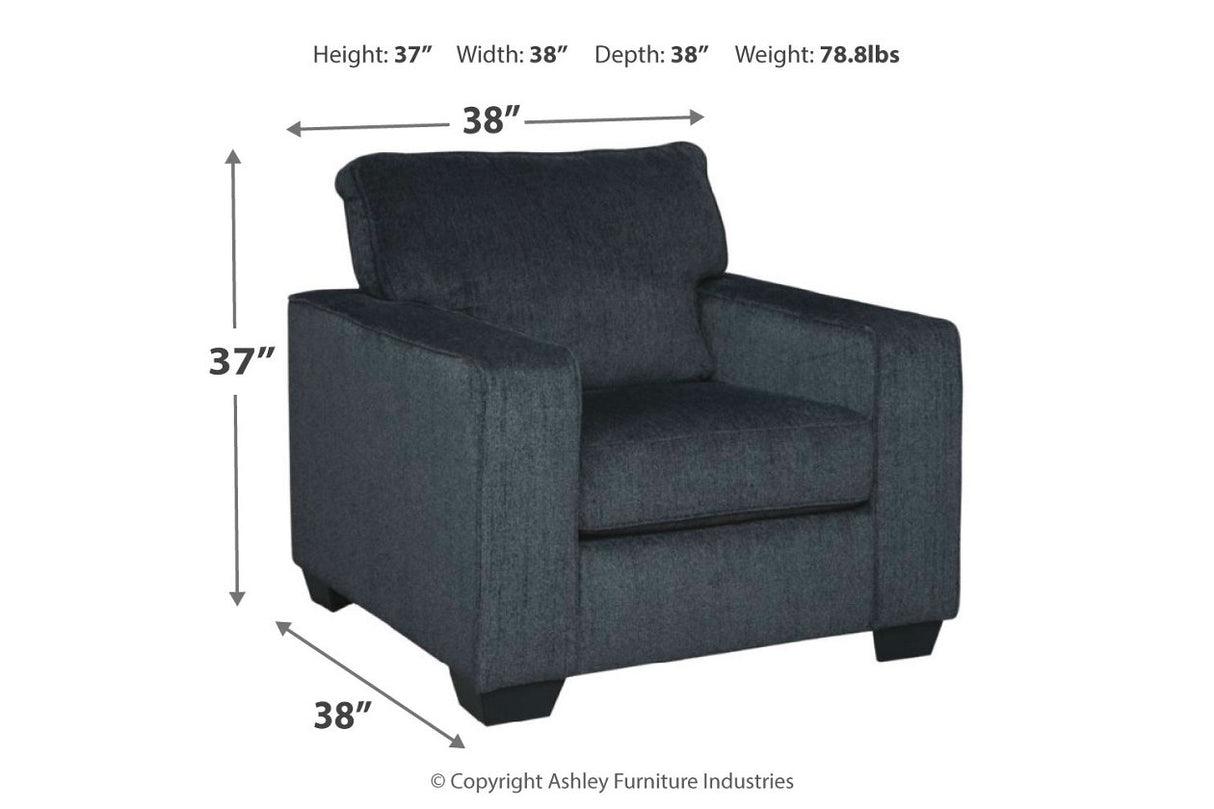 Altari Slate Sofa Sleeper with Chair -  Ashley - Luna Furniture