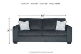 Altari Slate Sofa, Loveseat, Chair and Ottoman -  Ashley - Luna Furniture