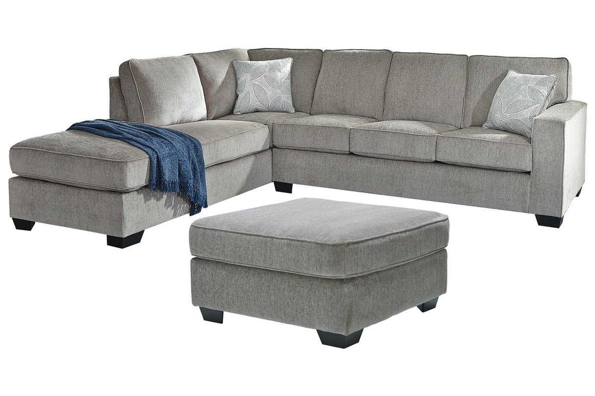 Altari Alloy 2-Piece Sectional with Ottoman -  Ashley - Luna Furniture