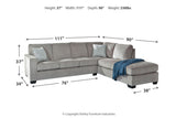 Altari Alloy 2-Piece Sectional with Chaise -  Ashley - Luna Furniture