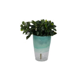 9" Fluted Glass Vase, Aqua Haze from Sagebrook Home - Luna Furniture