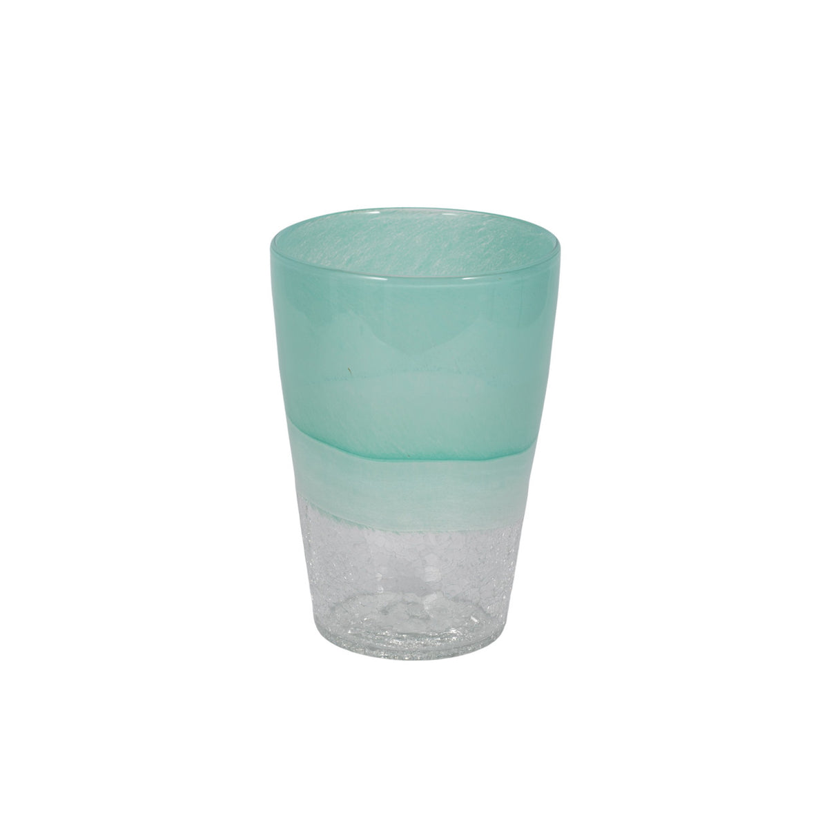 9" Fluted Glass Vase, Aqua Haze from Sagebrook Home - Luna Furniture