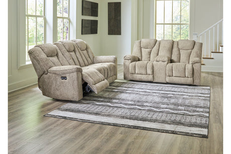 Hindmarsh Stone Power Reclining Living Room Set -  Ashley - Luna Furniture