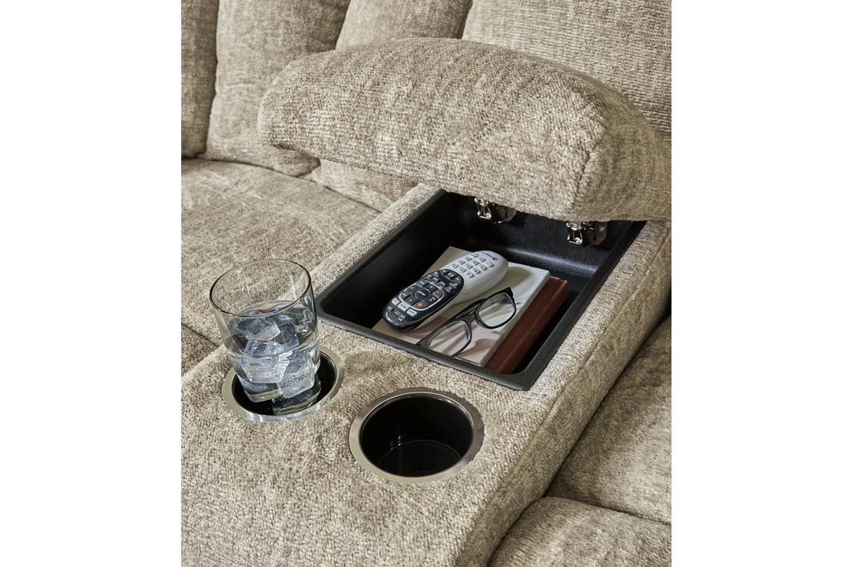 Hindmarsh Stone Power Reclining Living Room Set -  Ashley - Luna Furniture