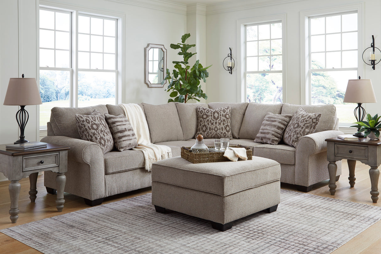 Claireah Umber 3-Piece RAF Sectional from Ashley - Luna Furniture