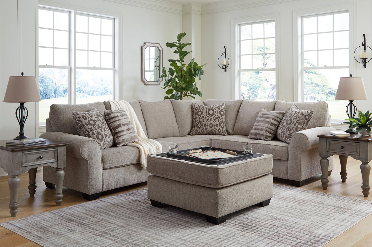 Claireah Umber 3-Piece RAF Sectional from Ashley - Luna Furniture