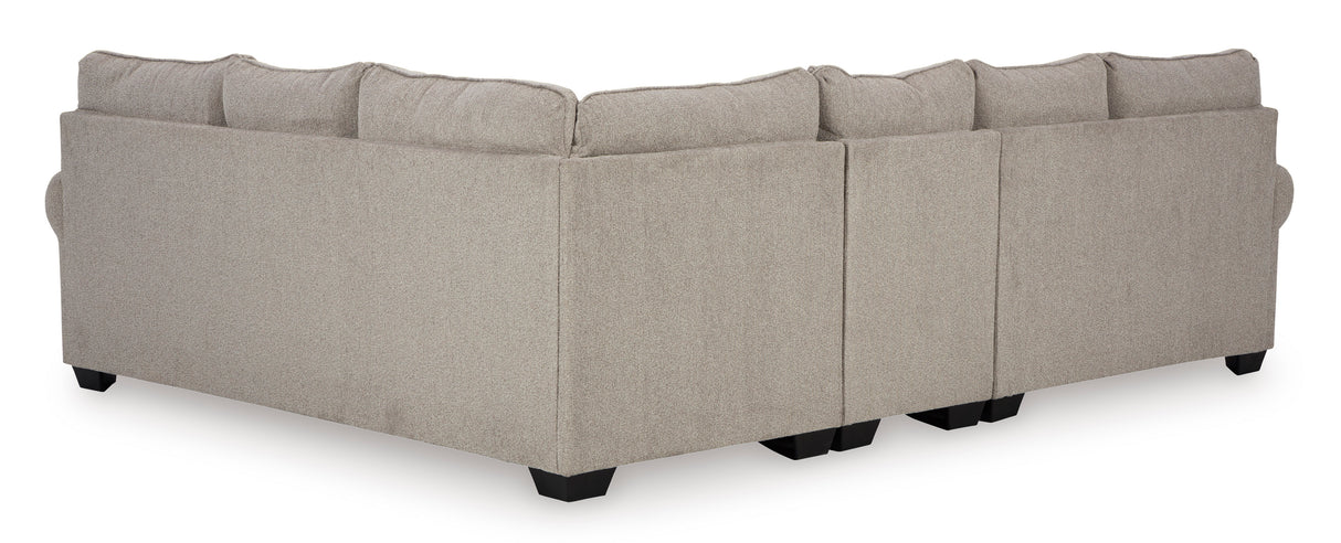 Claireah Umber 3-Piece RAF Sectional from Ashley - Luna Furniture