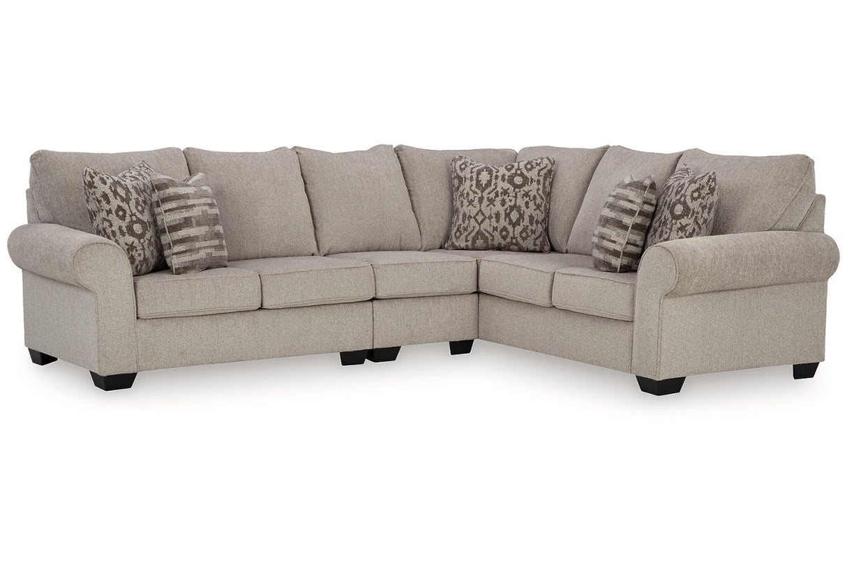 Claireah Umber 3-Piece RAF Sectional from Ashley - Luna Furniture