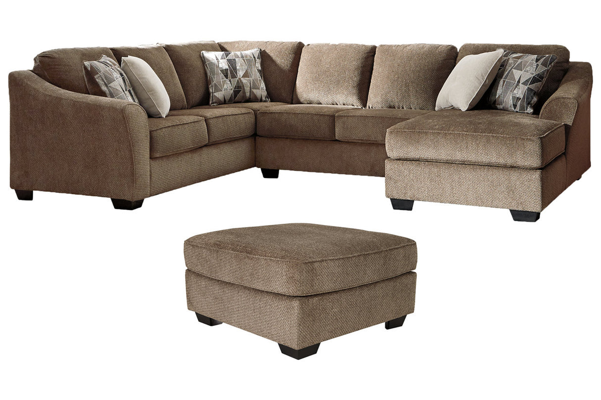 Graftin  3-Piece Sectional and Ottoman -  Ashley - Luna Furniture