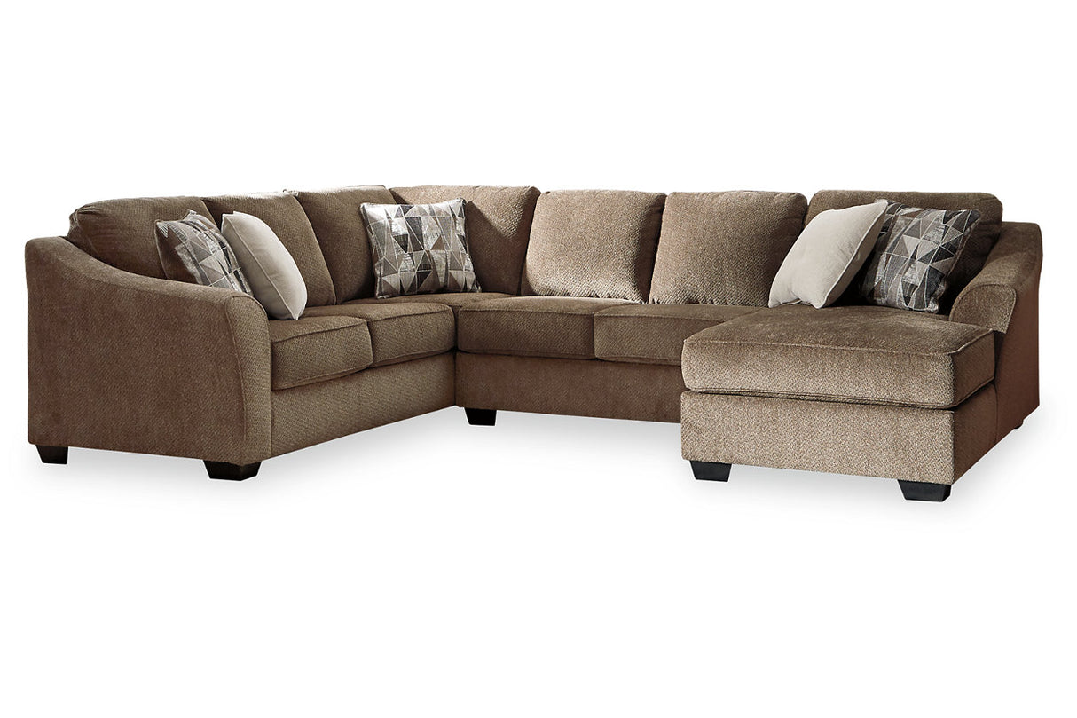 Graftin  3-Piece Sectional and Ottoman -  Ashley - Luna Furniture