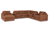 Modmax Spice 8-Piece Sectional with Audio System and Chaise -   - Luna Furniture