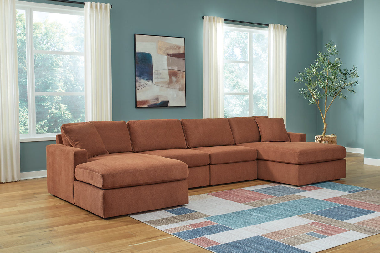 Modmax Spice 4-Piece Sectional with Chaise -  Ashley - Luna Furniture