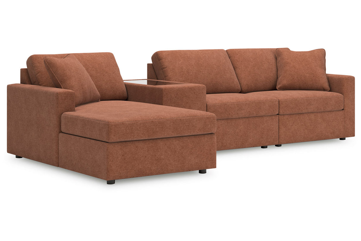 Modmax Spice 4-Piece Sectional with Chaise -   - Luna Furniture