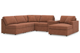 Modmax Spice 6-Piece Sectional with Chaise -   - Luna Furniture