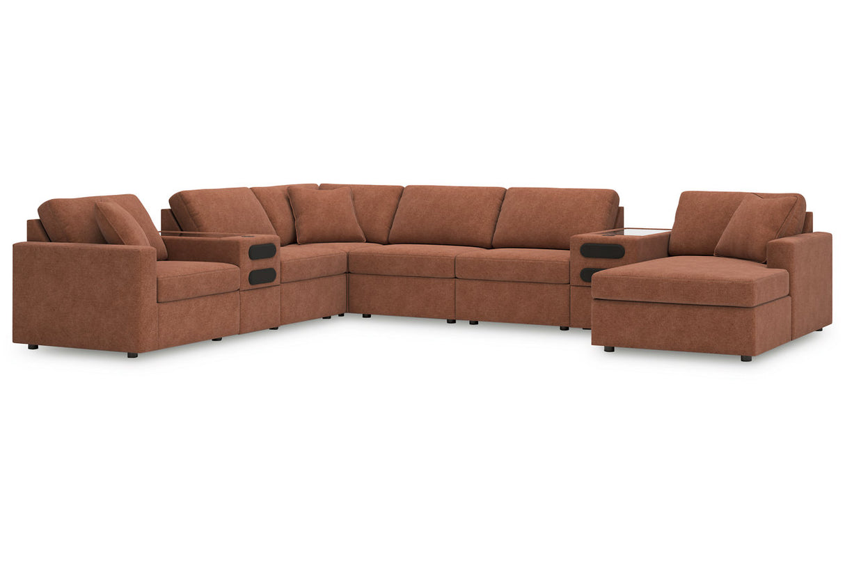 Modmax Spice 8-Piece Sectional with Audio System and Chaise -   - Luna Furniture