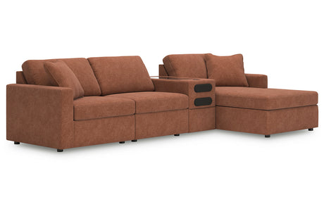 Modmax Spice 4-Piece Sectional with Chaise -   - Luna Furniture