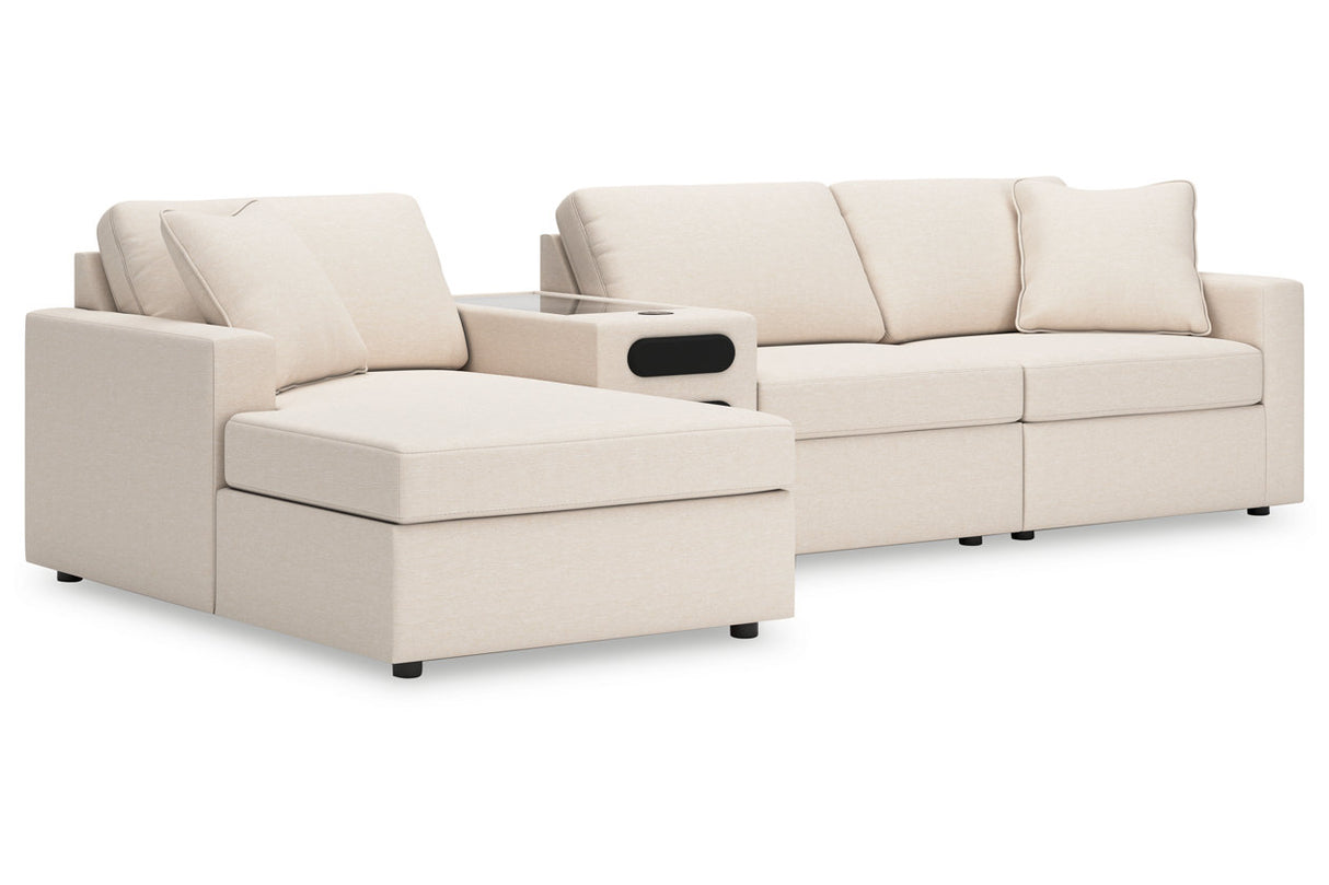 Modmax Oyster 4-Piece Sectional with Chaise -   - Luna Furniture