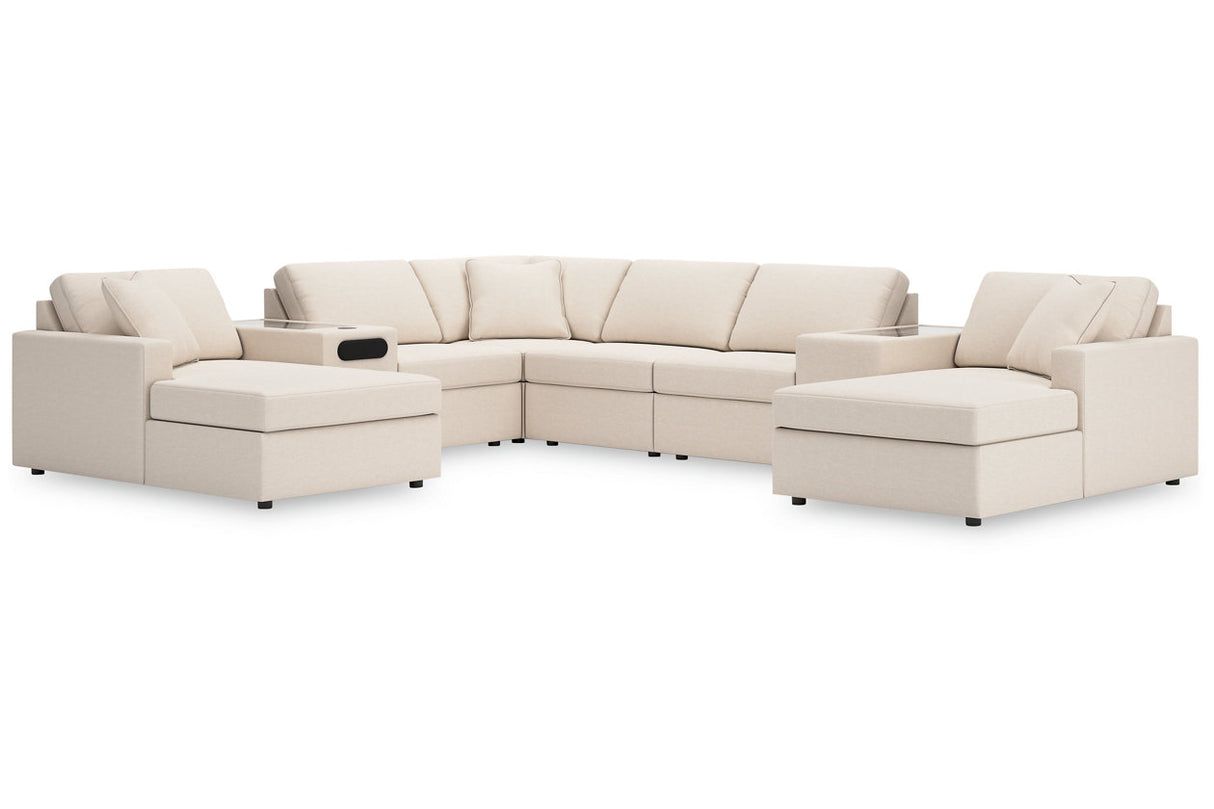 Modmax Oyster 8-Piece Sectional with Chaise -   - Luna Furniture