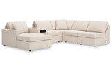 Modmax Oyster 6-Piece Sectional with Chaise -   - Luna Furniture